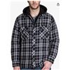 Image 1 : Men’s XL Quilted Flannel Jacket With Hood by The DC Clothing Co.**COLOR VARIES FROM STOCK P