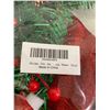 Image 3 : 24-Inch Artificial Christmas Wreath With Red Bow and Pinecones