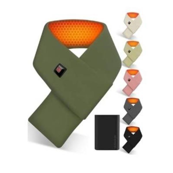 ***OLIVE GREEN*** Genovega Heated Scarf Model 454-ZRFGSA ***OLIVE GREEN***