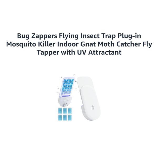 Two UVA Smart Mosquito Traps, Model MW-05, Plug-In Flying Insect Killer