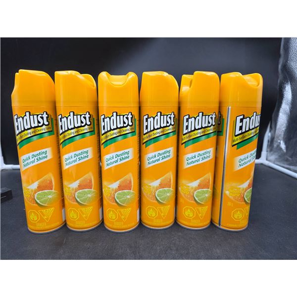 6 Endust Orange Citrus Burst 284g Spray Cans