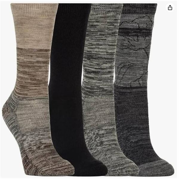 Kirkland Ladies’ Crew Sock Multi-Pack With Mixed Colors and Sizes