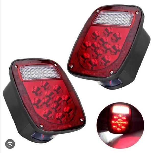 VINAUO Replacemnet RV Tail Lights, 39 LED Trailer Light Kit, Stop Turn Tail Trailer Lights