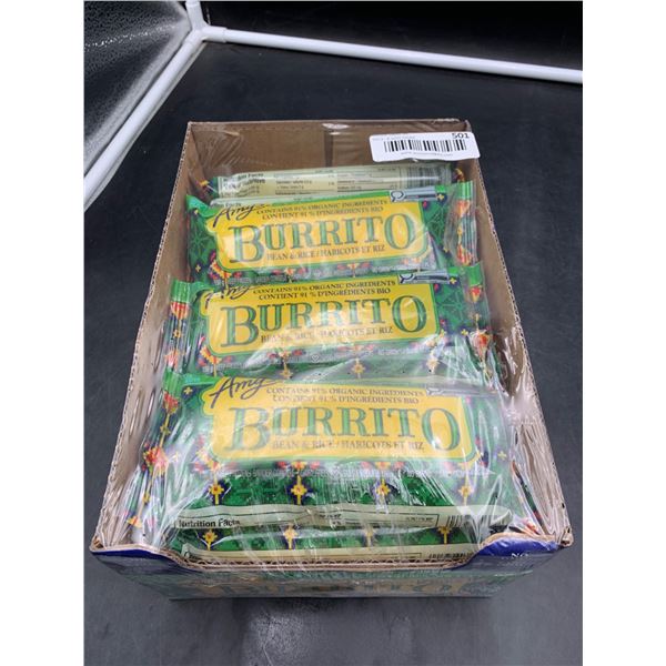Amy’s Gluten Free Burrito, Bean & Rice, 12-Pack, 156 g Each