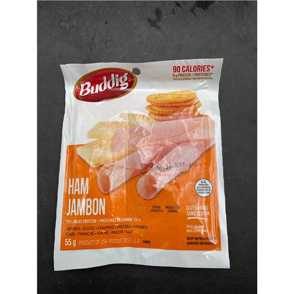Buddig Ham Smoked Sliced Chopped Pressed 12 x 50 Grams