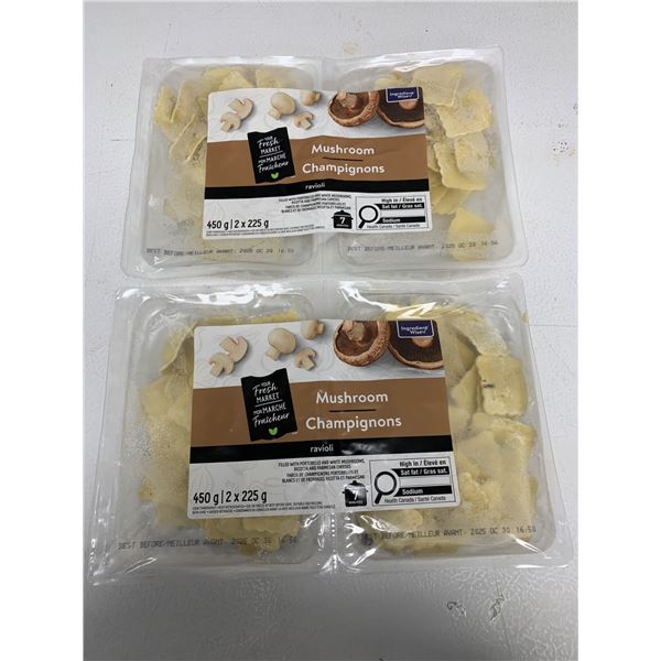 Lot of 2 – 450g Mushroom Ravioli Packs by Fresh Market