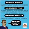 Image 1 : Auction Depot Pickup and Inspection Terms Signage
