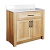 Image 1 : Home Decorators Collection Farley 36-Inch Vanity Combo in Natural Wood Finish