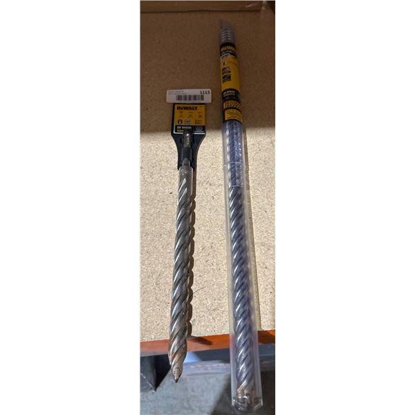 Two DeWALT Drill Bits: DW5450 & DW5843, 3/4 Inch and 1 1/16 Inch