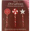 Image 1 : Lot of 2 Merry Christmas Candy Cane Lights 3 pcs