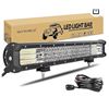 Image 1 : SKYWORLD 20 inch 510W LED Light Bar 4 Row Spot Flood Combo Beam Off Road Lights