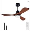 Image 1 : Bojue Ceiling Fan with Lights and Remote,Dimmable LED Light