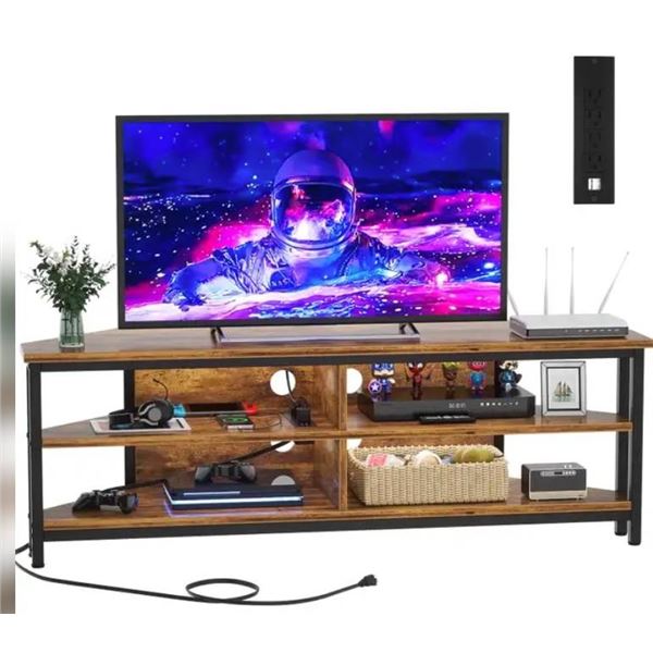 Cyclysio TV Stand, 145×44.5×9 cm, Black Color