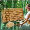 Image 1 : Keyboard and Mouse Bamboo Wireless Keyboard and Mouse Combo Natural Wood Handmade Computer Keyboard 