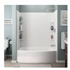 Image 1 : American Standard Ovation Curve 60 in. W x 60 in. H 3-Piece Glue Up Alcove Subway Tile Tub Surround 