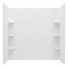 Image 2 : American Standard Ovation Curve 60 in. W x 60 in. H 3-Piece Glue Up Alcove Subway Tile Tub Surround 