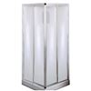 Image 1 : MAAX Mediterranean III Corner Shower Kit, 32 x 32 x 74 Inches, White with Chrome Trim Model #1056050