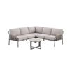 Image 1 : StyleWell Catalina 5-Piece Wicker Sectional Set with Split Table and Cushions #1001826825