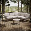 Image 2 : StyleWell Catalina 5-Piece Wicker Sectional Set with Split Table and Cushions #1001826825