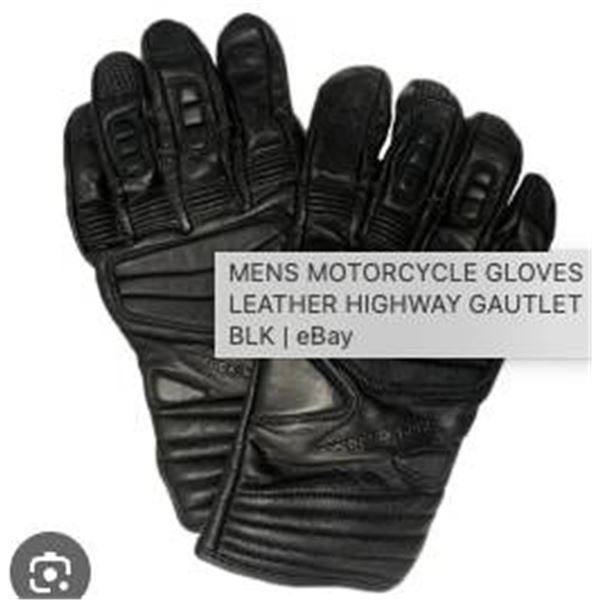 RoadKrome Motorcycle Gloves, Men’s Size Large