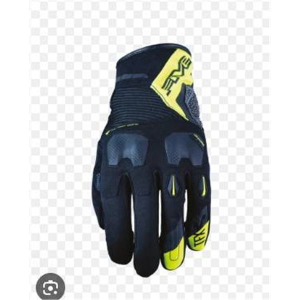 Five TFX3 Gloves, Black/Fluo Yellow, Size XXL, Trail/Adventure