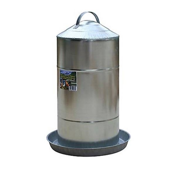 Farm-Tuff 8-Gallon Metal Poultry and Game Bird Waterer
