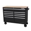 Image 1 : Husky 46 in 9-Drawer Mobile Workbench With Solid Wood Top