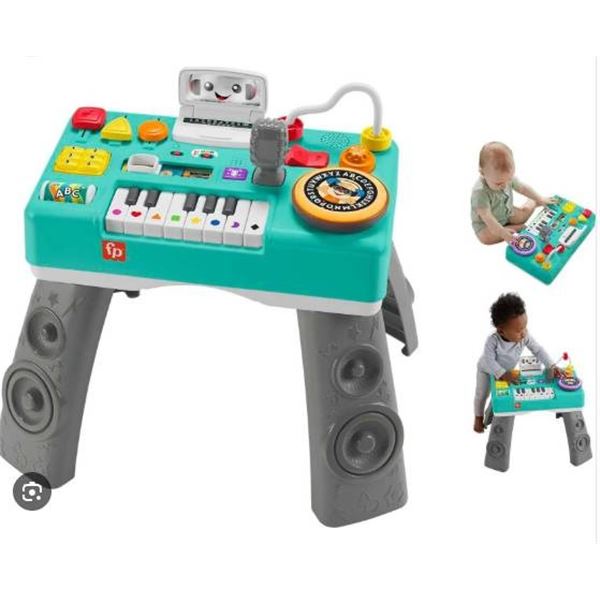 Fisher-Price Laugh & Learn Mix & Learn DJ Table for Ages 6-36 Months