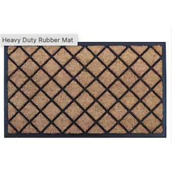 36”x24” Rectangular Doormats With Geometric Design, Lot of 2