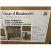 Image 3 : Universal Broadmoore Queen Canopy Bed Frame, Oak Veneer Finish