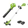 Image 1 : Greenworks Pro 60V String Trimmer and Jet Blower Combo Kit