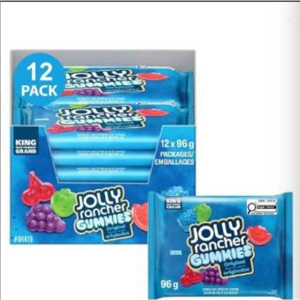 Jolly Rancher Gummies 12-Pack, Original Flavors, 96g Each
