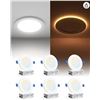 Image 1 : Ensenior 6 Pack 4 Inch LED Recessed Pot Light with Night Light, Dimmable, 2700K-5000K 5CCT, 750LM 9W