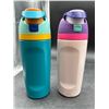 Image 1 : Owala 16oz/475mL Drink Bottles, Flip Top Lid Design Lot of 2