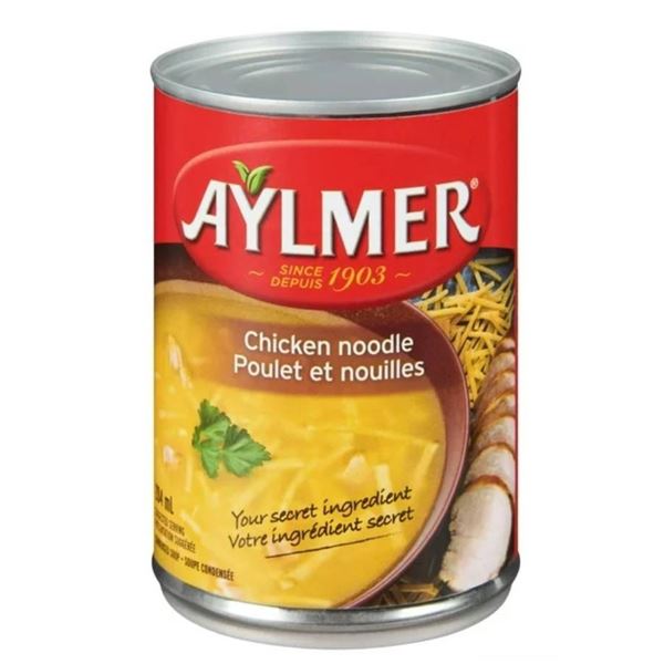 12 x 284 mL Aylmer Chicken Noodle Soup Cans