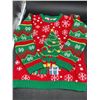 Image 2 : LED Christmas Sweater With Snowflake and Tree Design, Size M