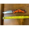 Image 1 : Buck Bantam BLW 0285CMS9-B Folding Knife with Orange Handle