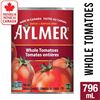 Image 1 : Aylmer Whole Tomatoes, 8 Cans x 796 mL