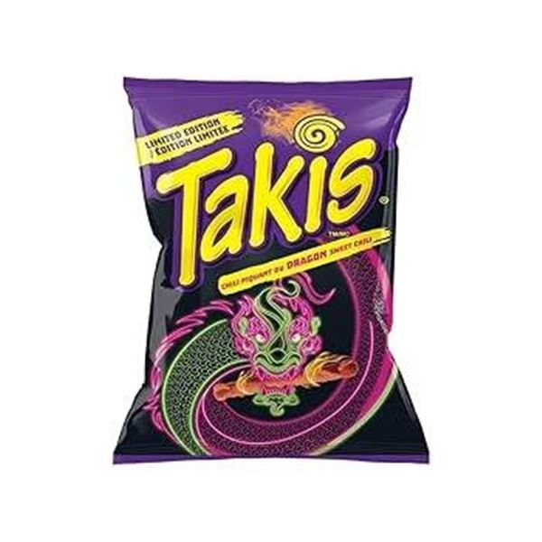 Takis Dragon Sweet Chili Rolled Tortilla Chips, 18 Units of 90g Each