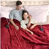Image 1 : Bearhug Electric Blanket, Red, 77in x 84in, 120V 60Hz 100W