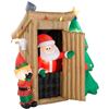 Image 1 : Pattrily Inflatable Santa with Tree Holiday Decoration