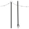 Image 1 : Holiday Styling String Light Poles for Outdoor Use, 8 Feet Tall