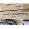 Image 3 : Holiday Styling String Light Poles for Outdoor Use, 8 Feet Tall
