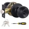 Image 1 : Safe Lock by Weiser Keyed Entry Door Knob Set LOT OF 2