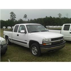 1999 CHEVROLET 1500 4X4 EXT CAB PICKUP,