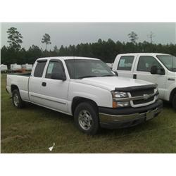 2003 CHEVROLET 1500 EXT CAB PICKUP,