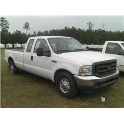 2003 FORD F250 EXT CAB PICKUP,