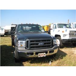 2006 FORD F450 FLATBED TRUCK,