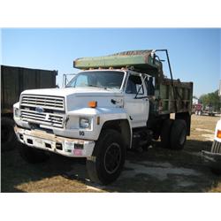1991 FORD F800 S/A DUMP,