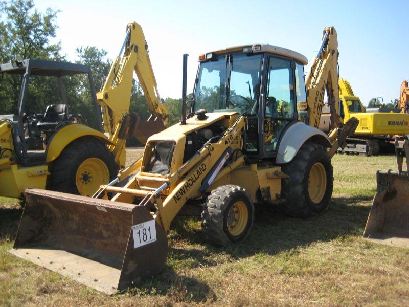 FORD NEW HOLLAND 555E 4X4 LOADER BACKHOE, J.M. Wood Auction Company, Inc.